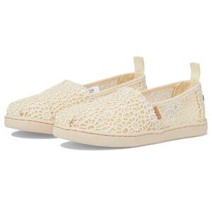 Toms Youth Alpargata Size 3 Natural Moroccan Crochet NWT $60